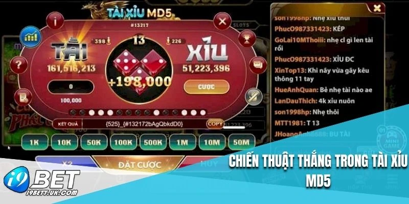 Chiến thuật thắng trong tài xỉu MD5