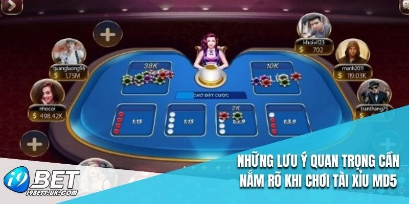 Những lưu ý quan trọng cần nắm rõ khi chơi tài xỉu MD5